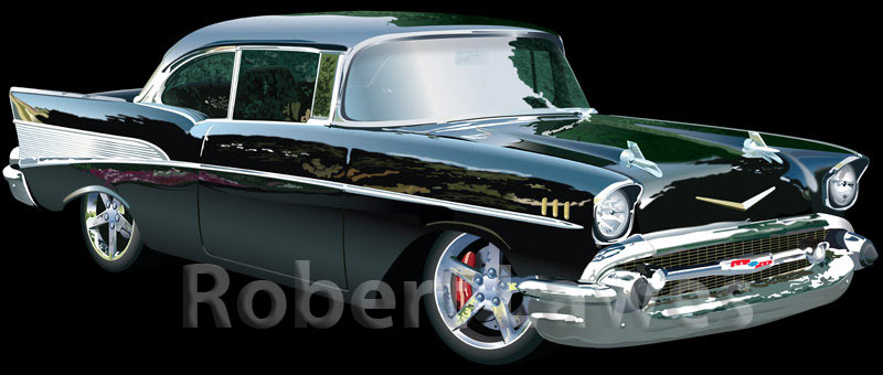 57 Chevy Illustration