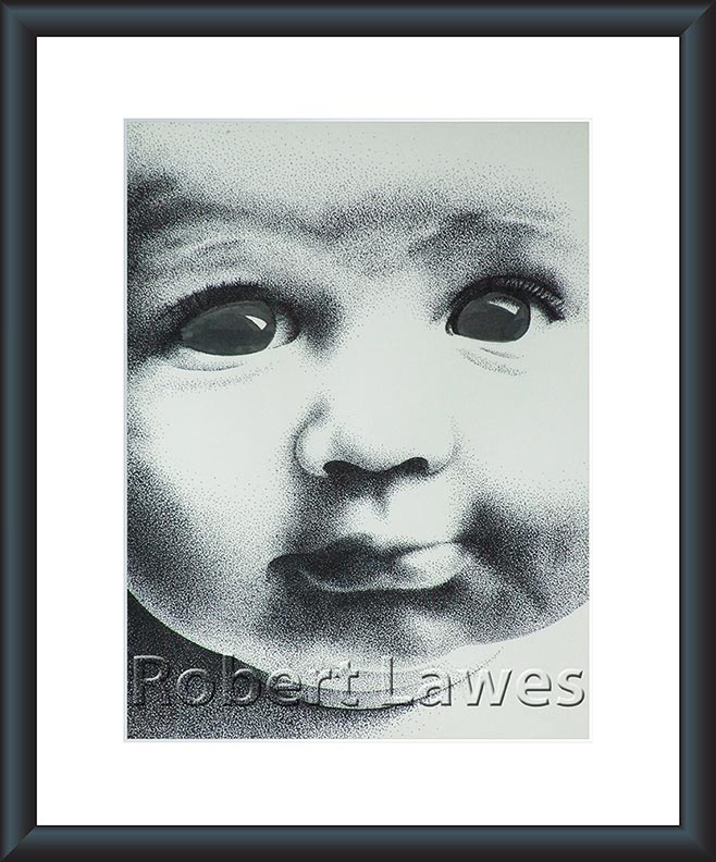 Baby Face Dot Drawing