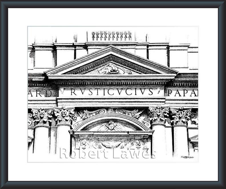 Building Drawing in Felt Pen