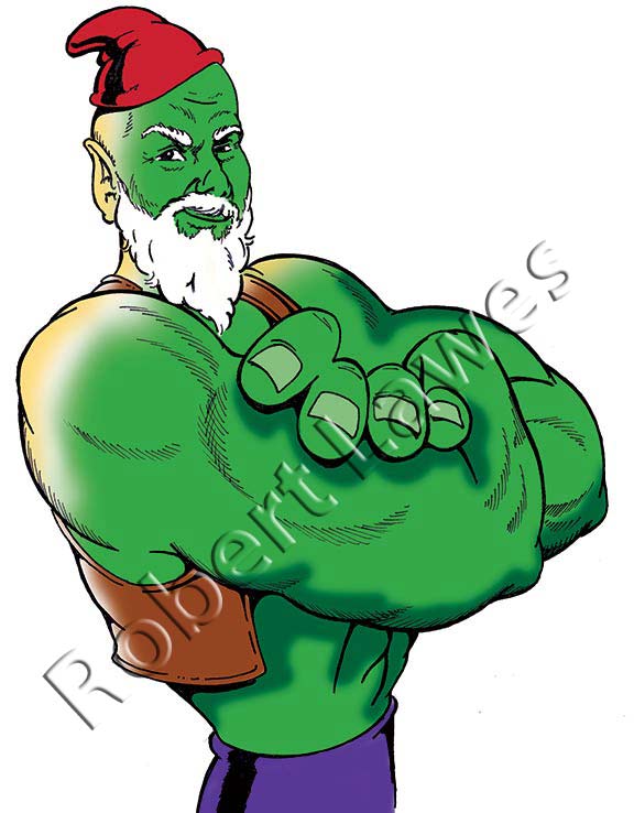 Fierce Gnome Illustration