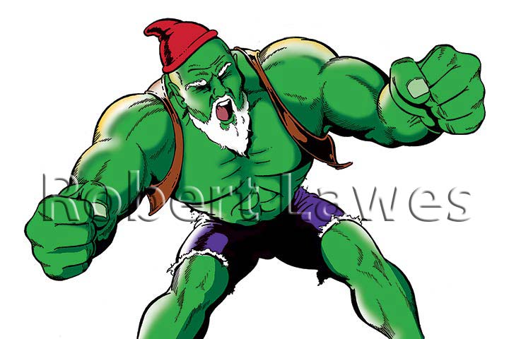 Fierce Gnome Illustration