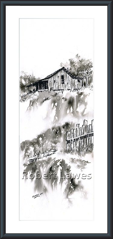 The Longest Yard In Pen And Ink And Inkwash